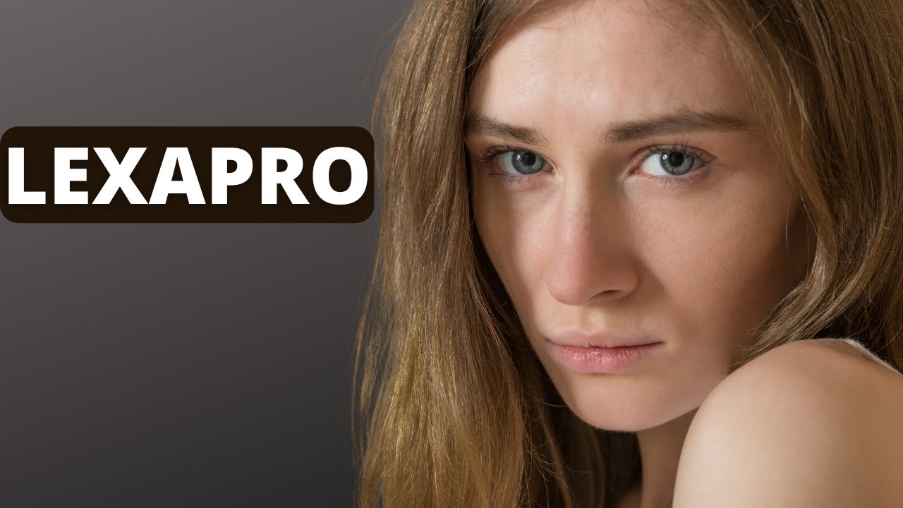 Woman staring at you with word Lexapro