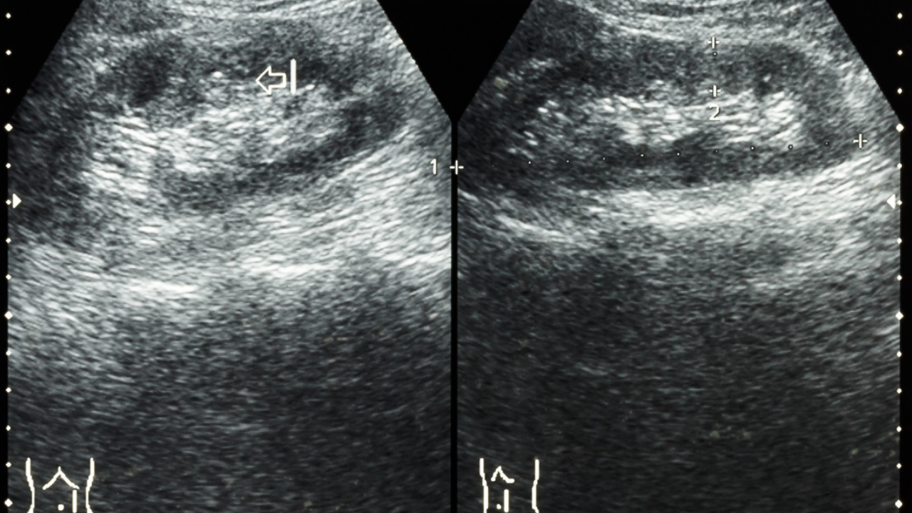 renal stones on an ultrasound