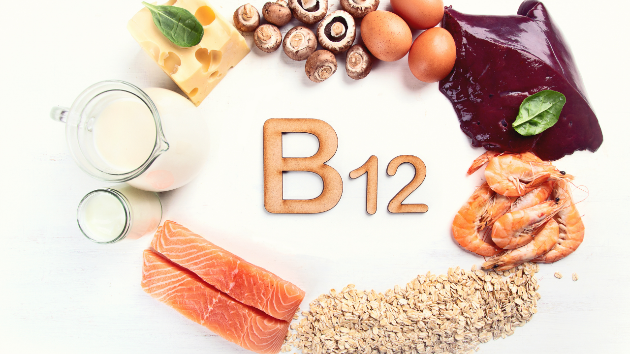 Variety of Vitamin B12 food sources
