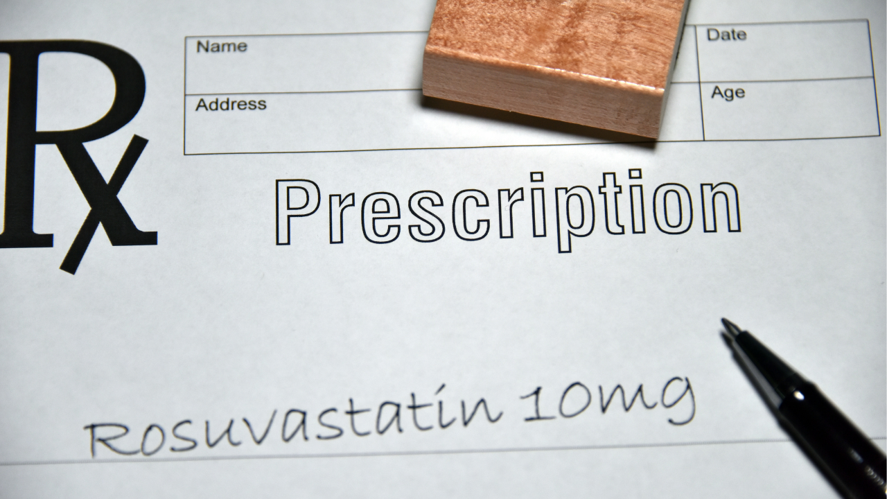 Prescription pad with Rosuvastatin