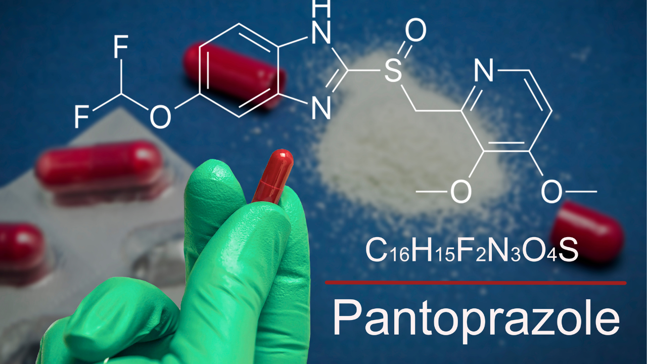 Chemical structure od pantoprazole