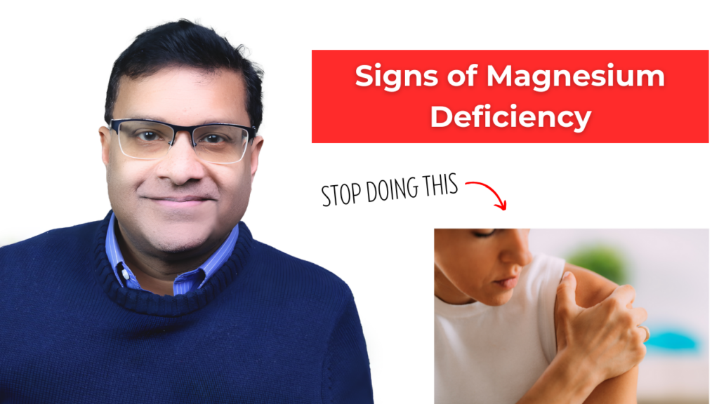 man with words signs of magnesium deficiency